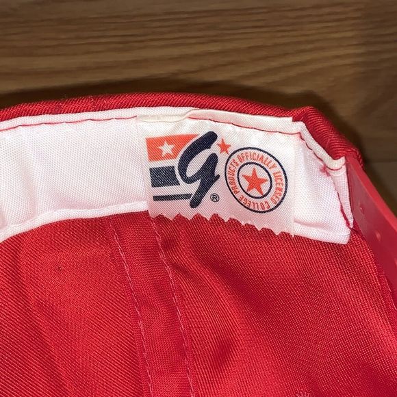 Vintage University of Wisconsin Badgers Split Bar The Game Snapback Hat RARE - Picture 7 of 8